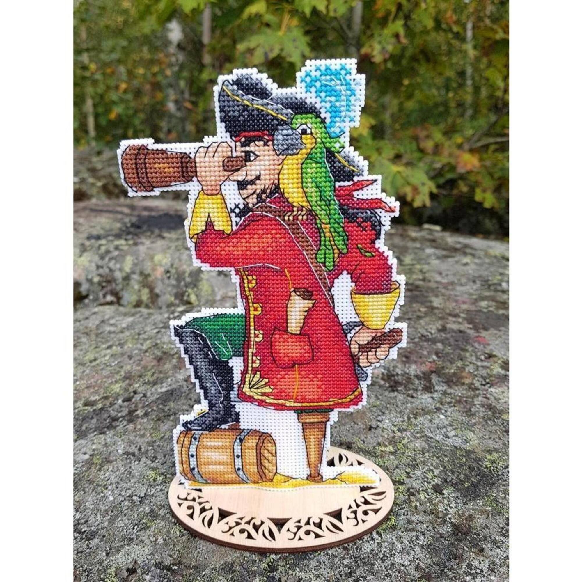 MP Studia Brave Pirate Plastic Canvas Counted Cross Stitch Kit
